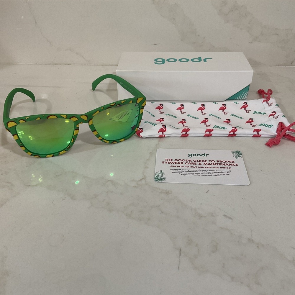 Goodr Hope They Serve Tacos In Hell Polarized Running Sunglasses Limited Ed!